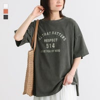 カレッジロゴピグメントTシャツ
