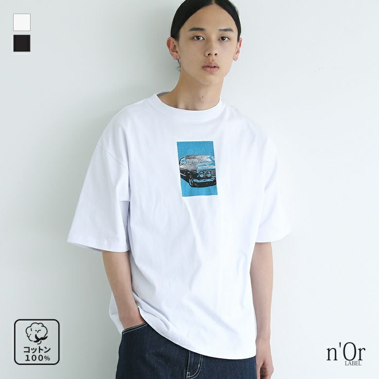 n'OrLABELフォトプリントTシャツ』