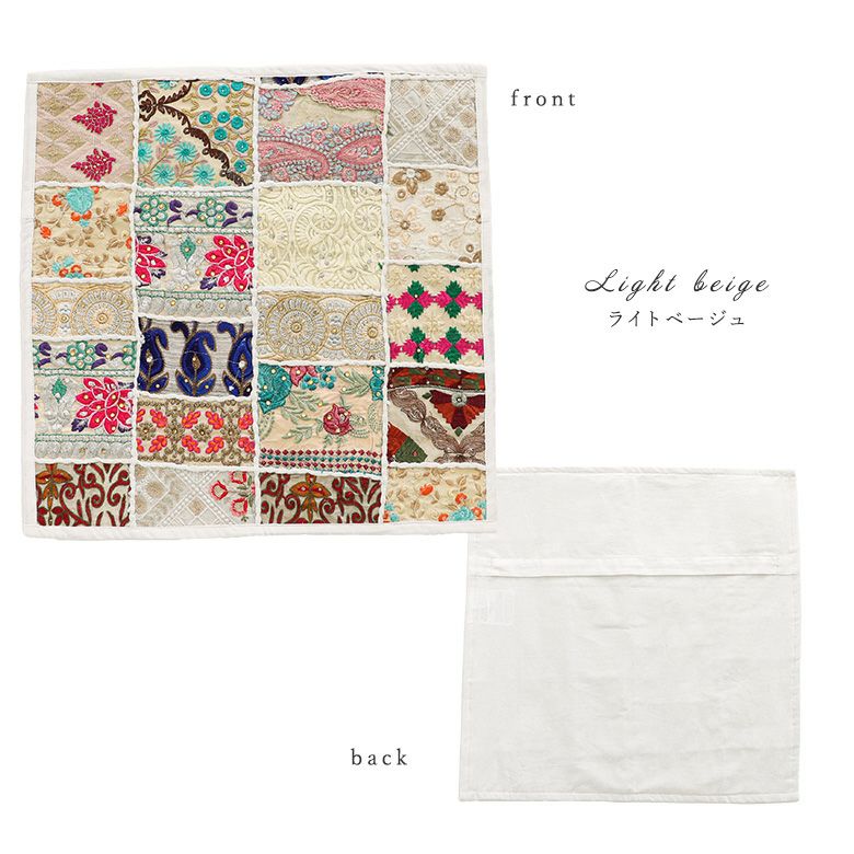 サリーパッチワーククッションカバー』