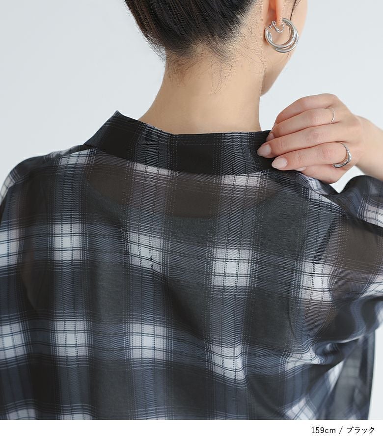 n'OrLABELシアーチェック柄シャツ』