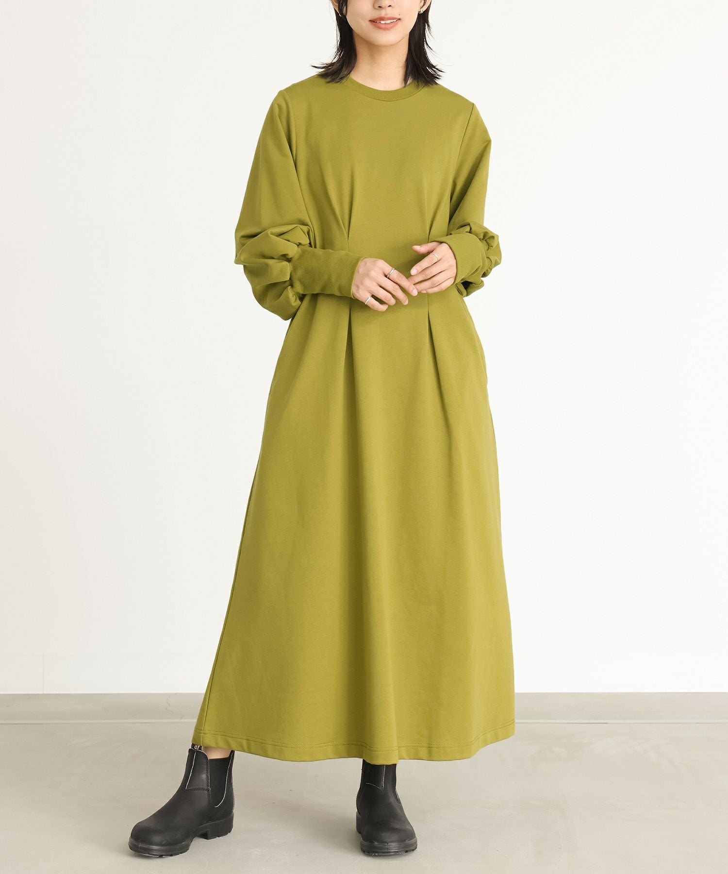 n'OrLABELウエスト絞りワンピース』