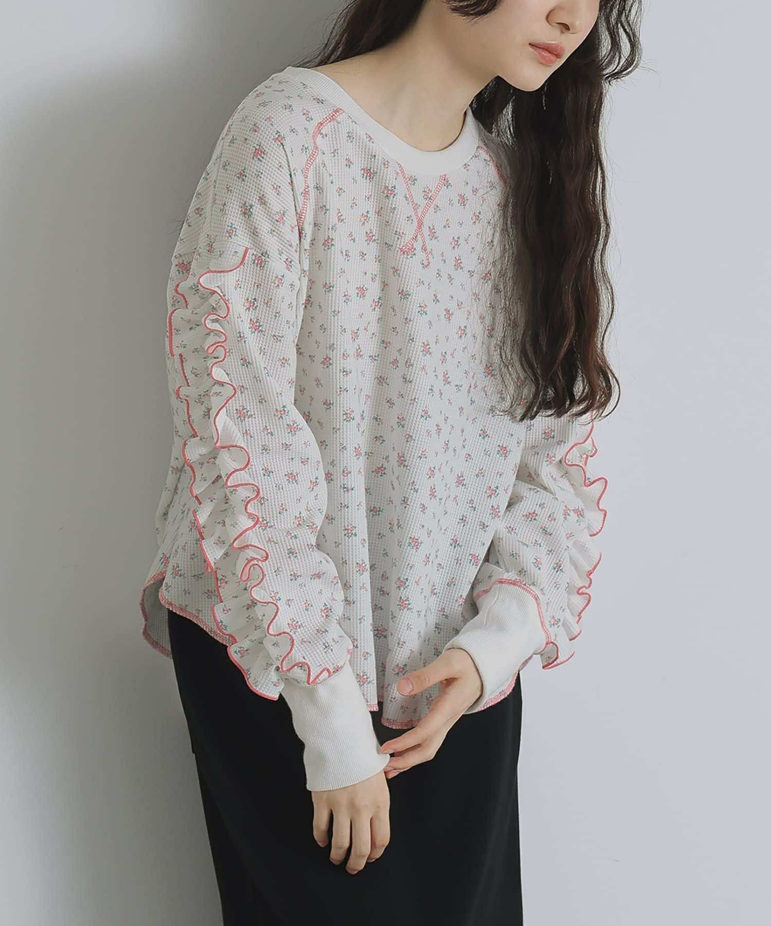 somari imagination花柄サーマルカットソー』