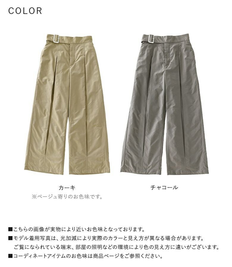 n'OrLABEL玉虫ツイルタックパンツ』