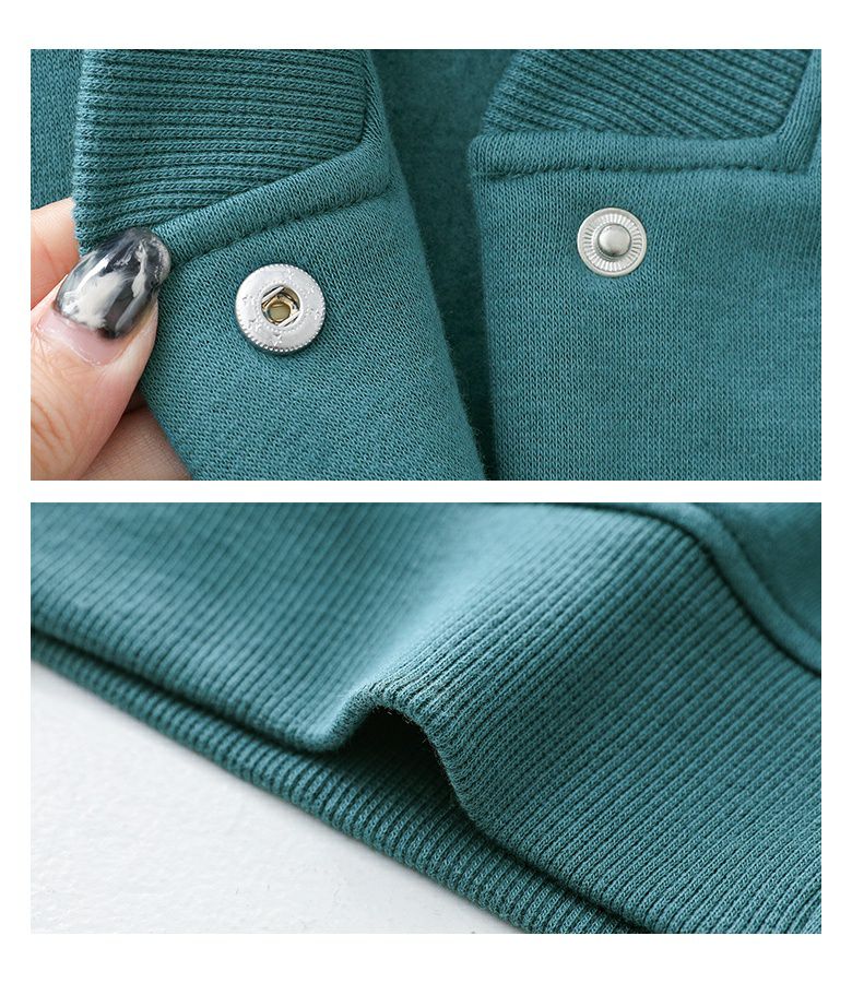 n'OrLABEL裏起毛スナップ釦カーディガン』