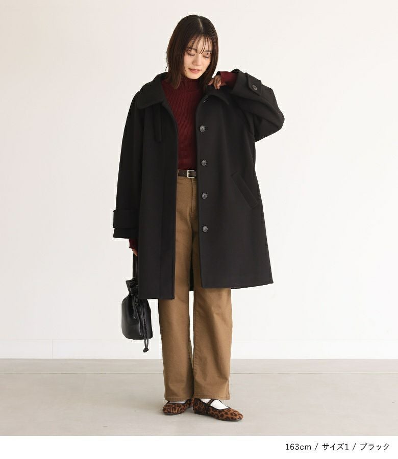 n'OrLABELミドル丈ステンカラーコート』