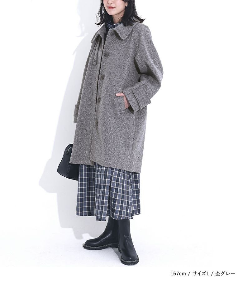 n'OrLABELミドル丈ステンカラーコート』