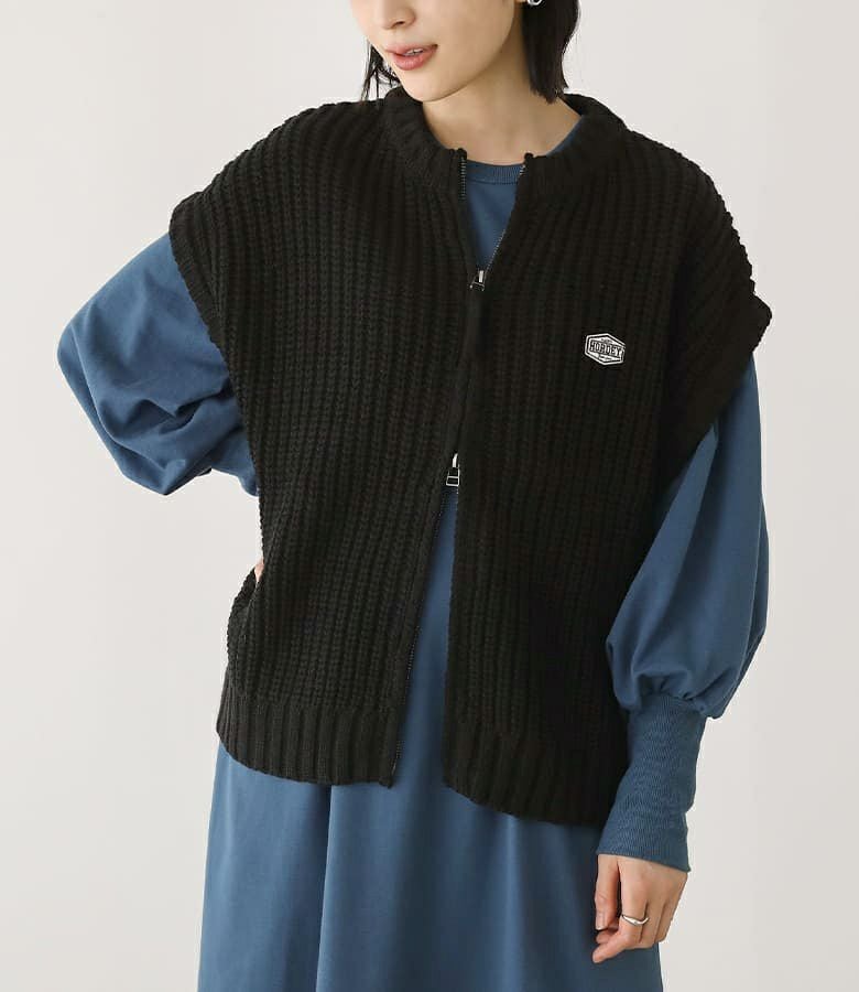 ダブルジップニットベスト』