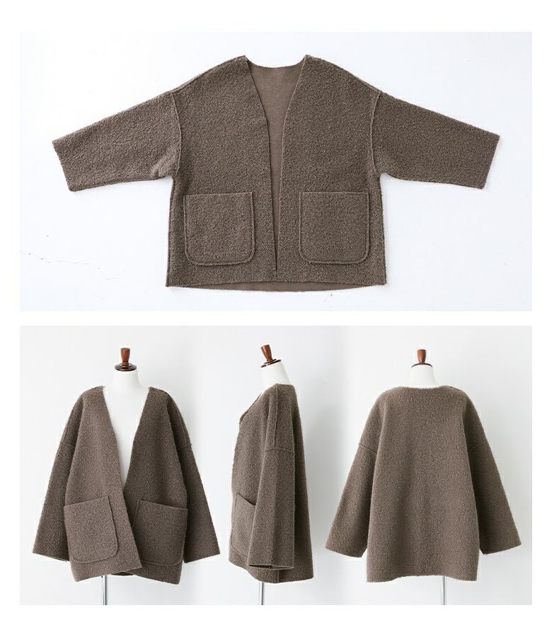 CHAPAL パーカー　フード付きコート クリーム色　M フランス　リバーシブル メタルクロスZIPパーカー(裏起毛) | VOLCAN&APHRODITE 公式通販