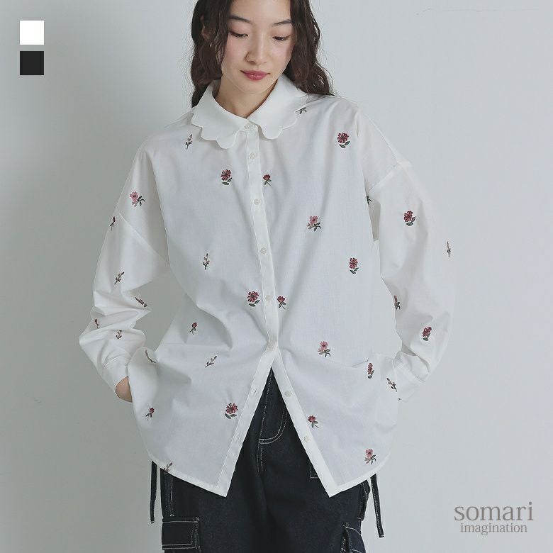美品 ヨリ♡スカラップ刺繍サマーシャツ 36 yori スカラップ刺繍サマーシャツ 2022SM 36 - メルカリ