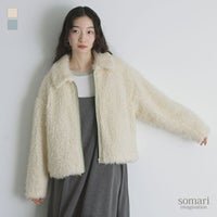 somari imagination(ソマリイマジネーション)フェイクファーブルゾン