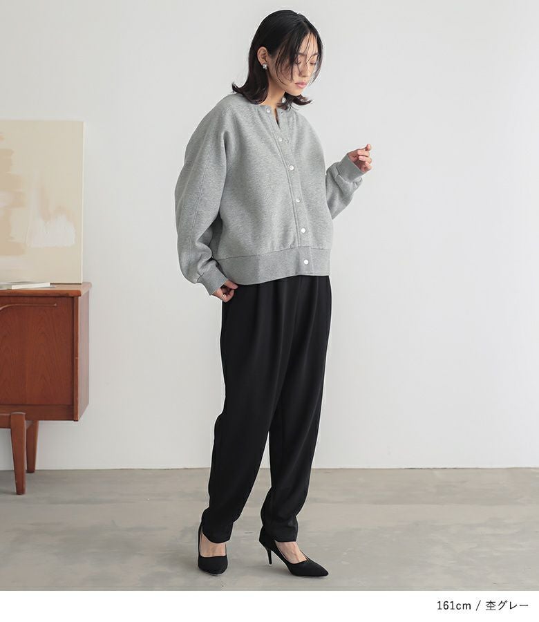 n'OrLABEL裏起毛クルーネックカーディガン』