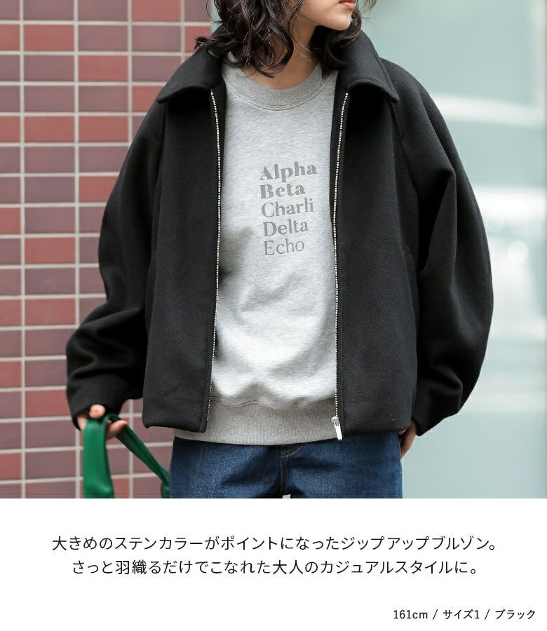 n'OrLABELステンカラージップアップブルゾン』
