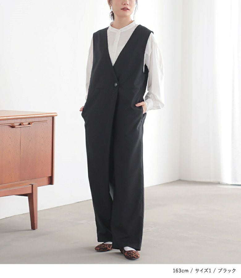 n'OrLABELツイルオールインワン』