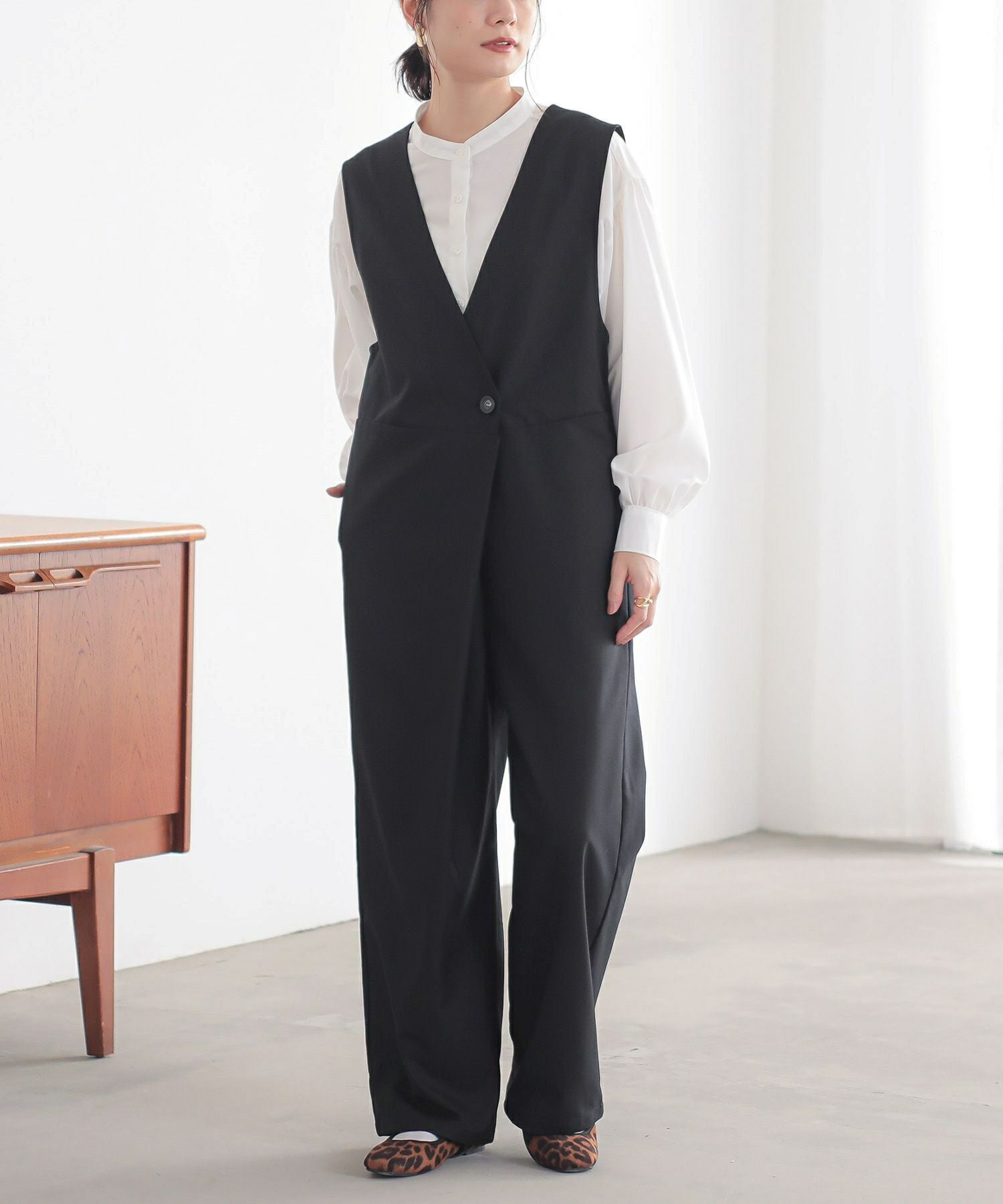 n'OrLABELツイルオールインワン』