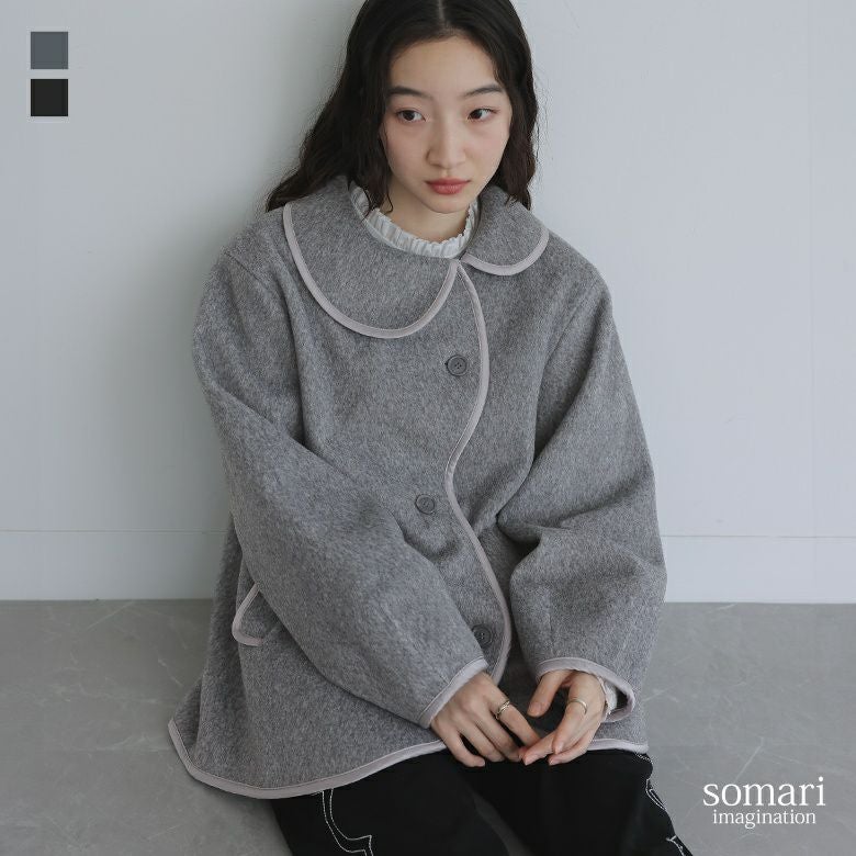 somari imaginationウェーブラインパイピングコート』