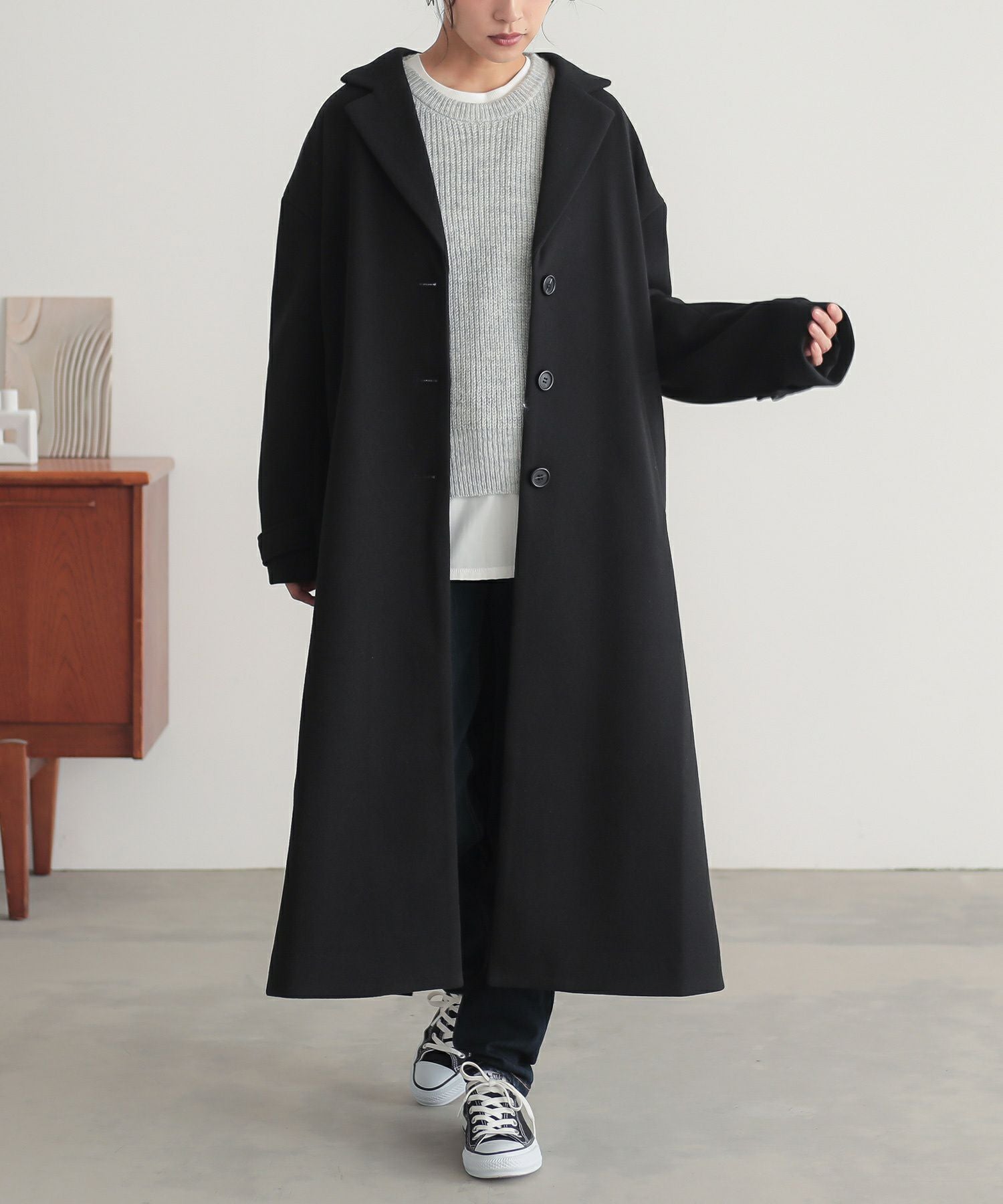 n'OrLABELロングチェスターコート』