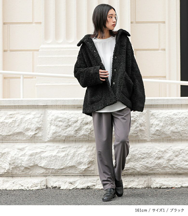 yori ヨリ プードルボアジャケット＊ 4ab1022fa2bef35f089d949f345175