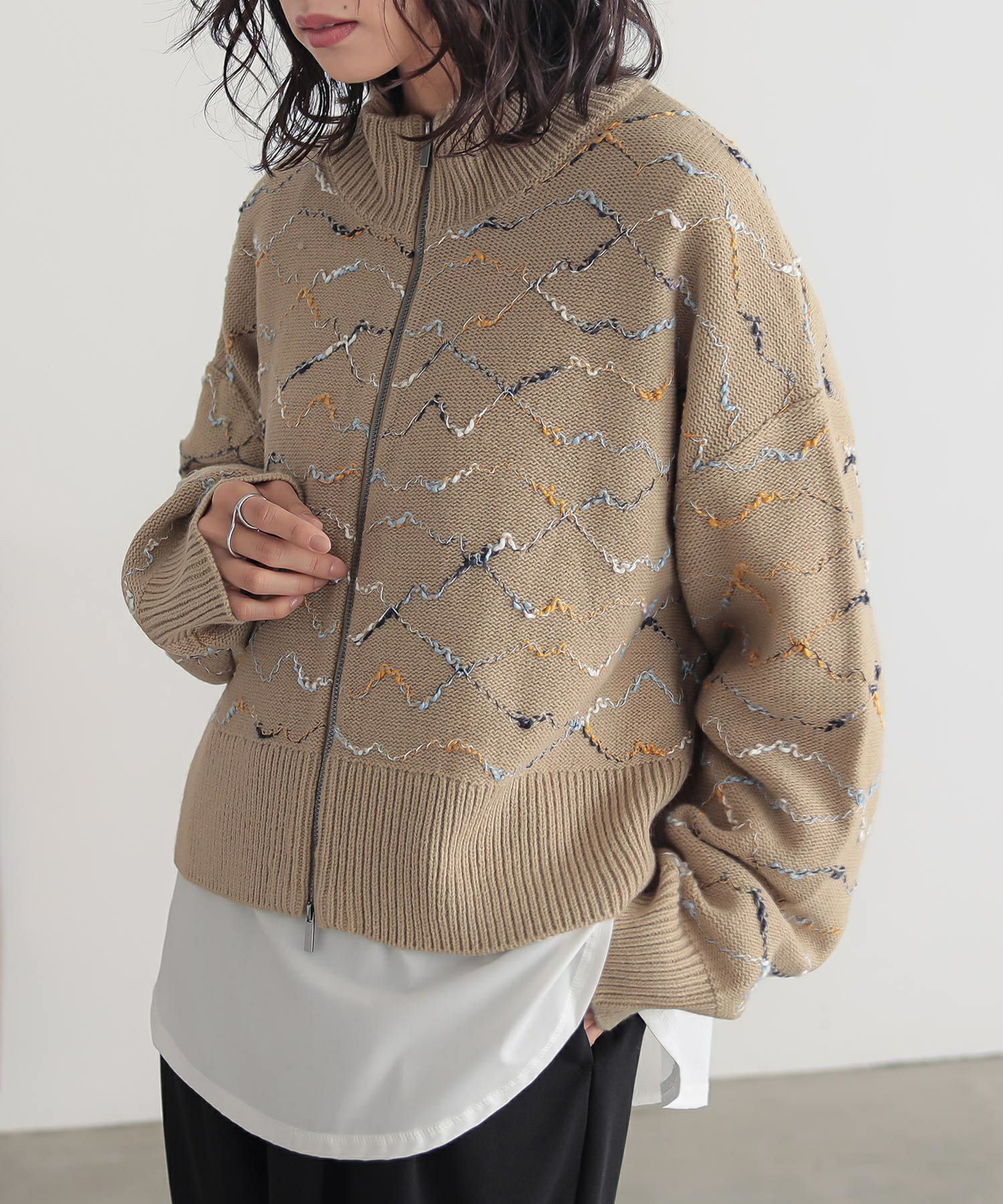 leinwand ニットカーディガン　未使用 中古・古着通販】LEINWANDE (ラインヴァンド) Popcorn Tree Knitted
