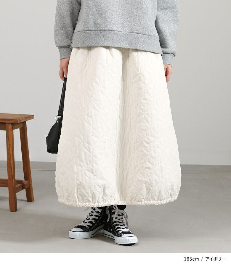 n'OrLABELキルティングバルーンスカート』