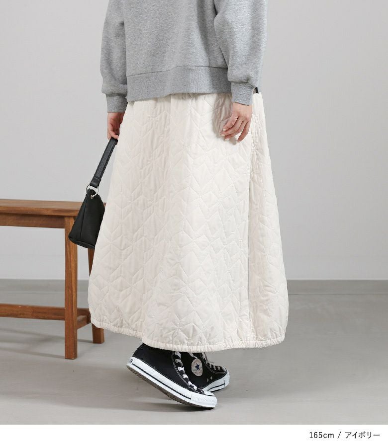 n'OrLABELキルティングバルーンスカート』