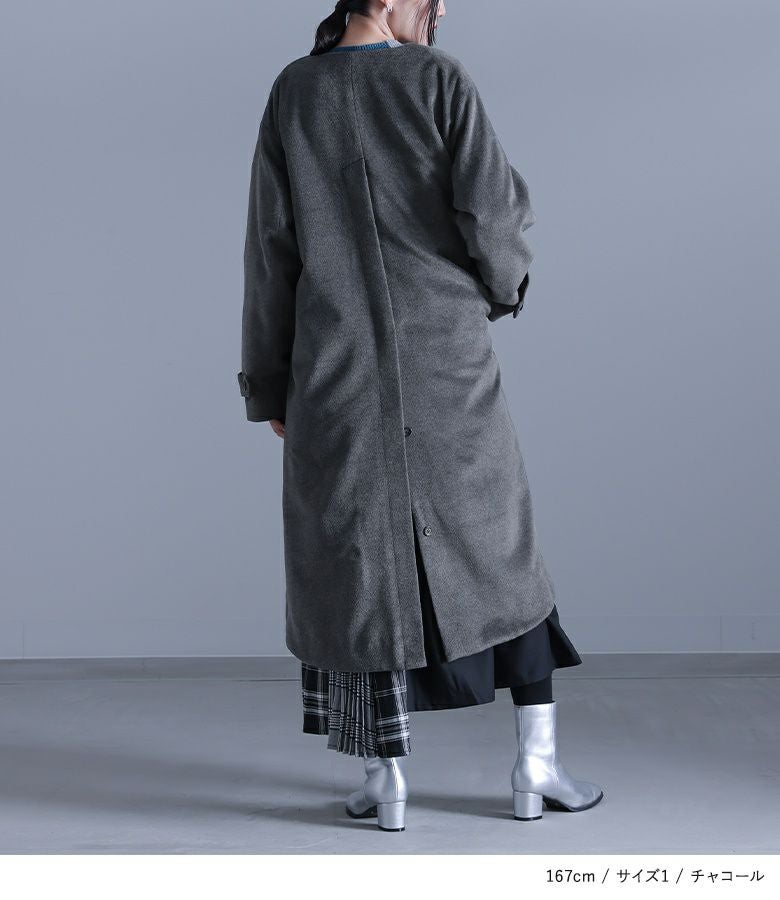 kOhAKUベルトポーチ付きロングコート』