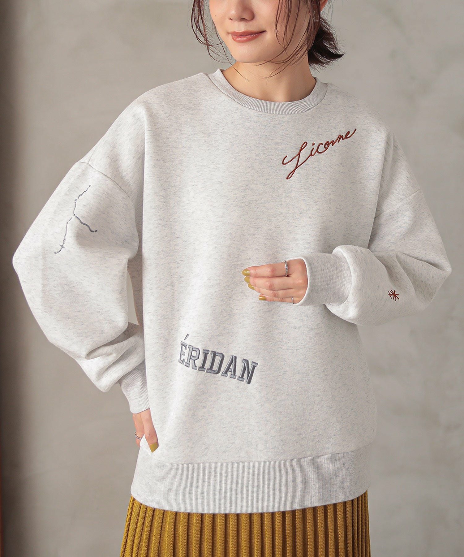 n'OrLABEL裏起毛刺繍ロゴスウェット』