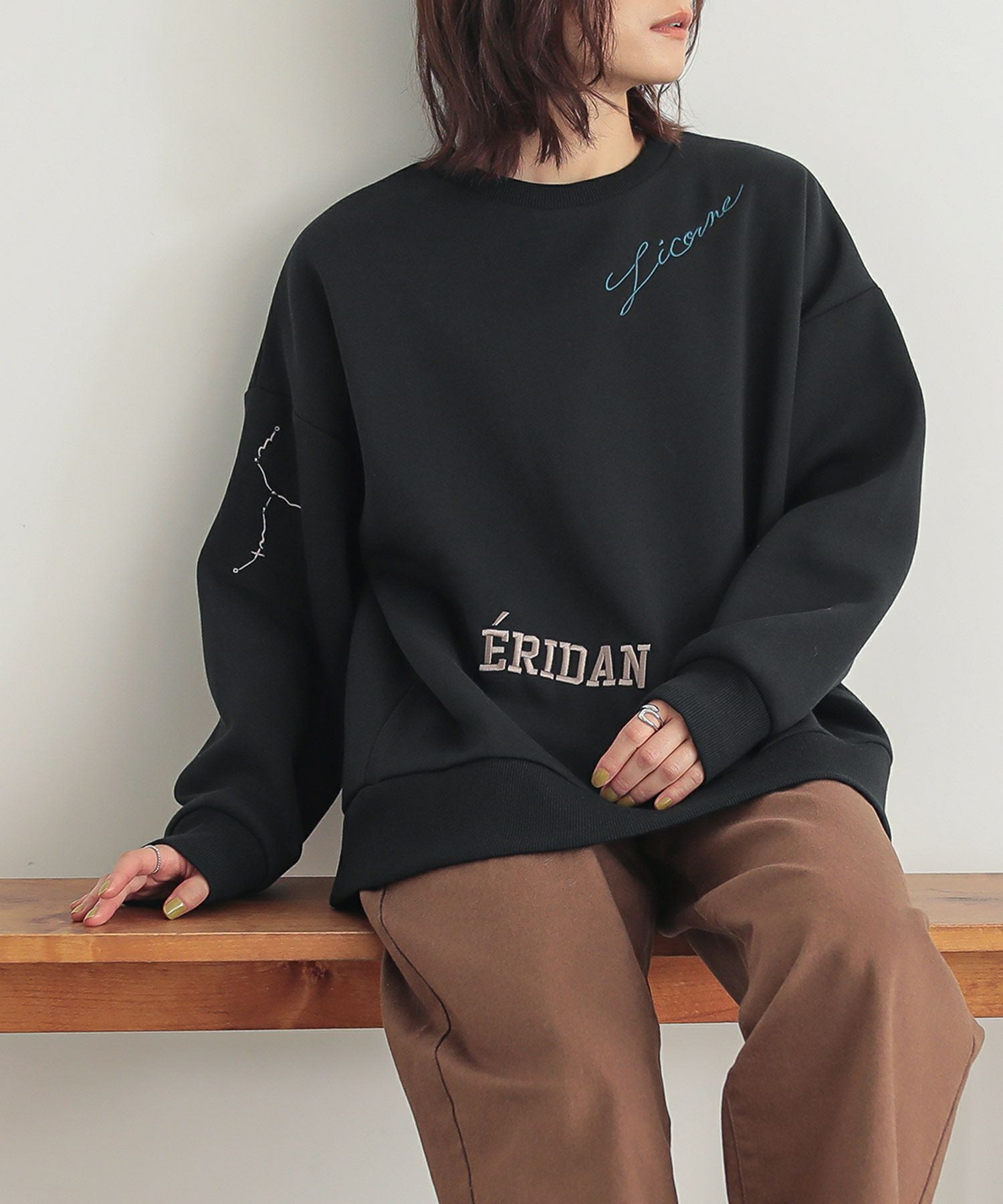 n'OrLABEL裏起毛刺繍ロゴスウェット』