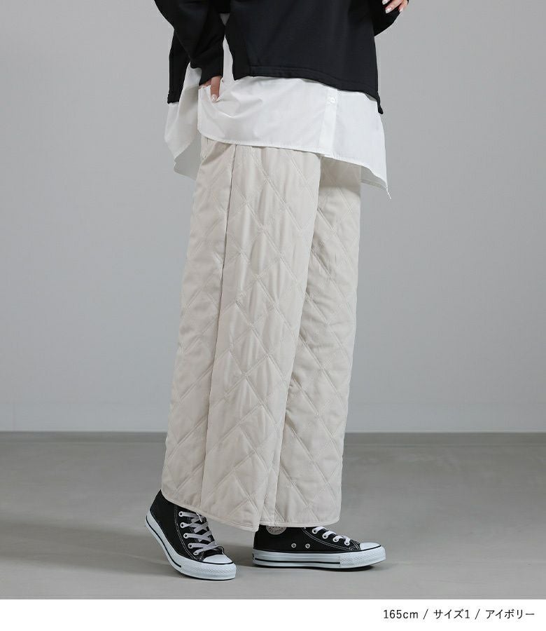 n'OrLABELキルティングパンツ』