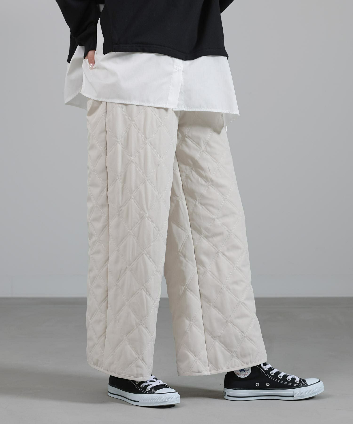 n'OrLABELキルティングパンツ』