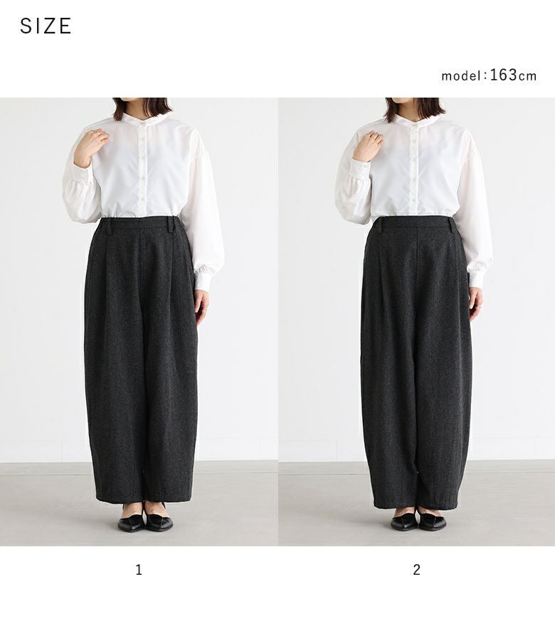 n'OrLABELツイードバレルタックパンツ』