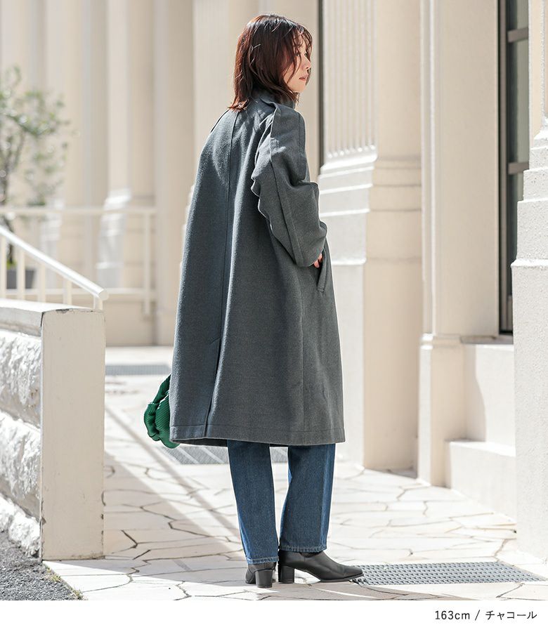 LAVENHAM×CAROLINA GLASER　別注　切替コート　ネイビー MEGです。｜CAROLINA GLASER（カロリナ グレイサー）｜BEAMS