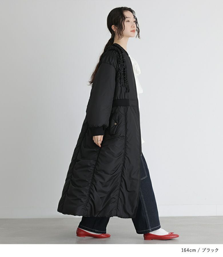 somari imaginationMA-1中綿フリルロングコート』