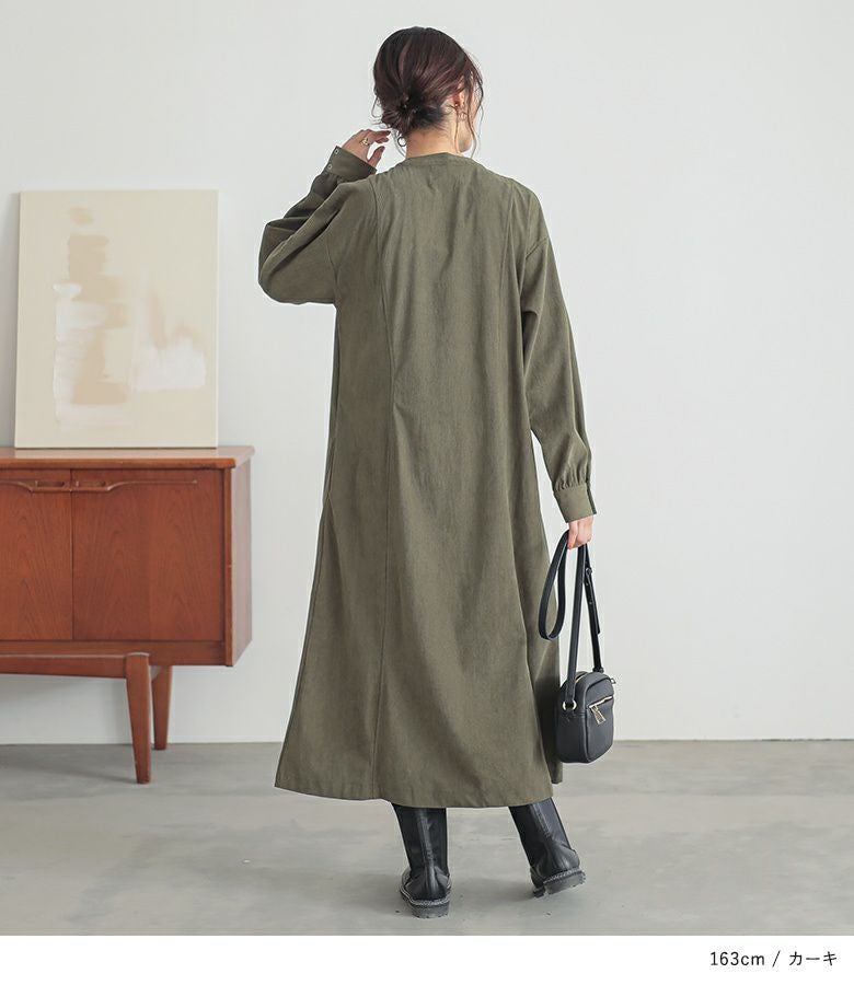 n'OrLABELコーデュロイワンピース』