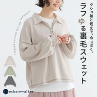 nOrLABEL(ノアールレーベル)配色ステッチハーフジップスウェット