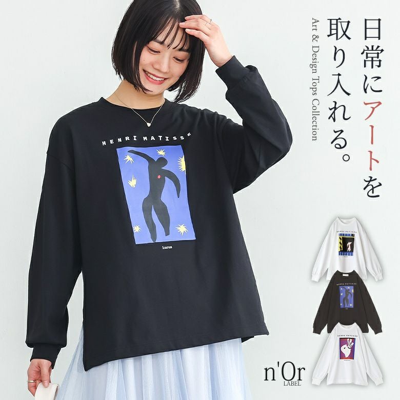 nOrLABEL(ノアールレーベル)絵画プリントロンT