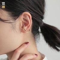 フェイクパール付き2連イヤーカフ