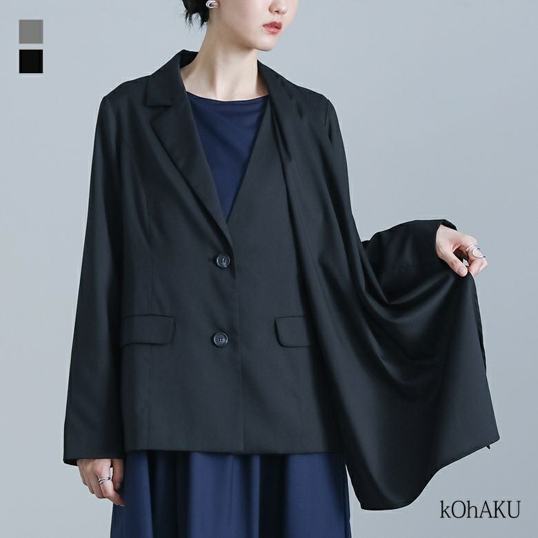 kOhAKU(コハク)ストール付きジャケット