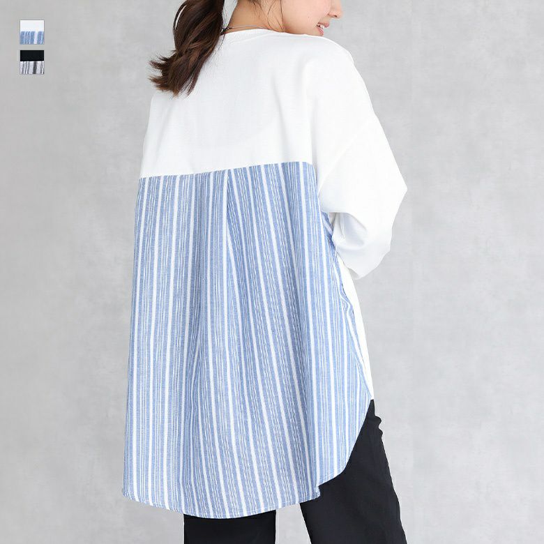 天竺スリットプルオーバー