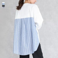 天竺スリットプルオーバー