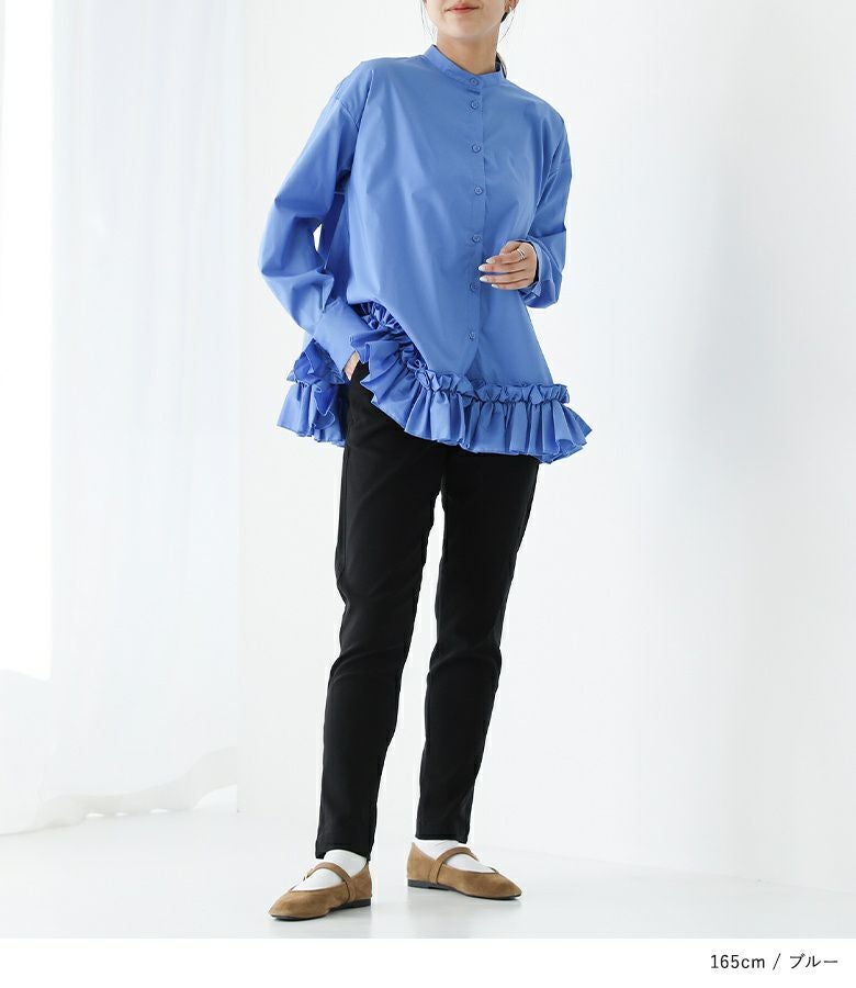 裾フリルブラウス』