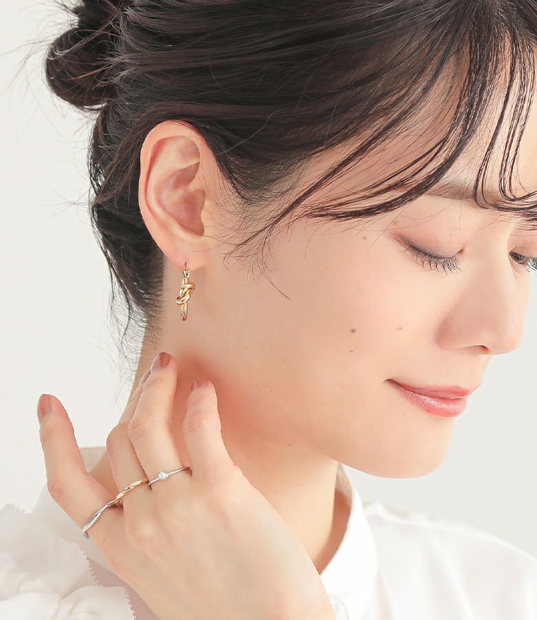 ノットデザインフープピアス』◇