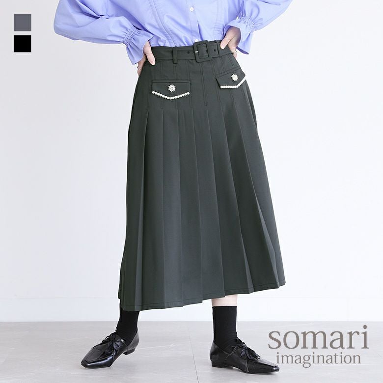 somari imaginationプリーツスカート』
