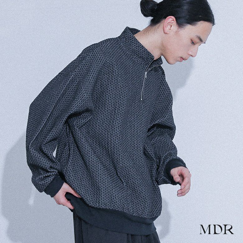 MDR(エムディアール)ハーフジッププルオーバー