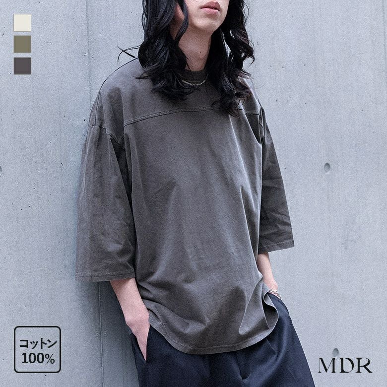 MDR(エムディアール)ピグメントクルーネックカットソー