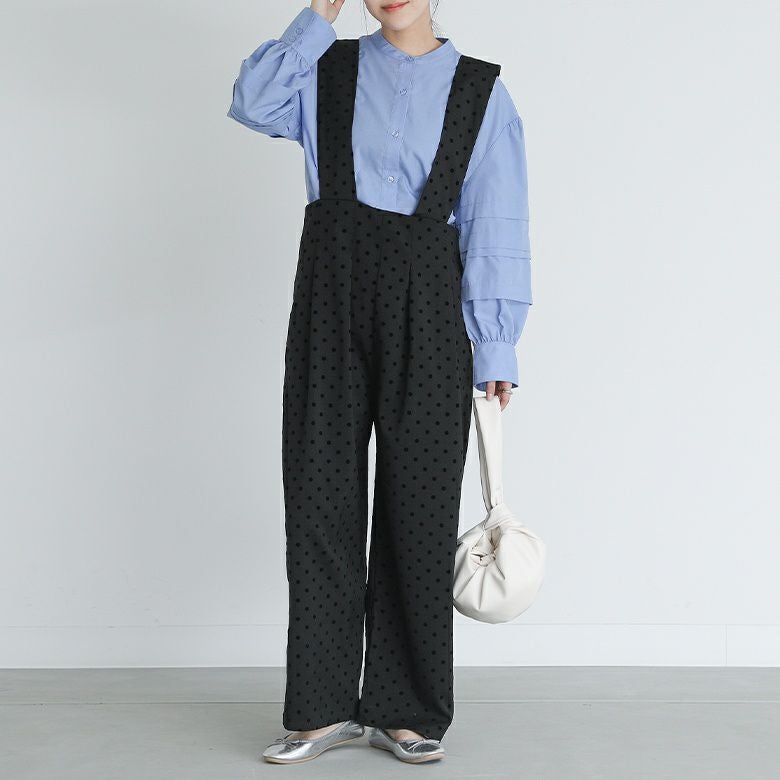 ドットハイウエストサロペット