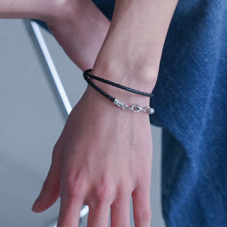 合皮二連ブレスレット