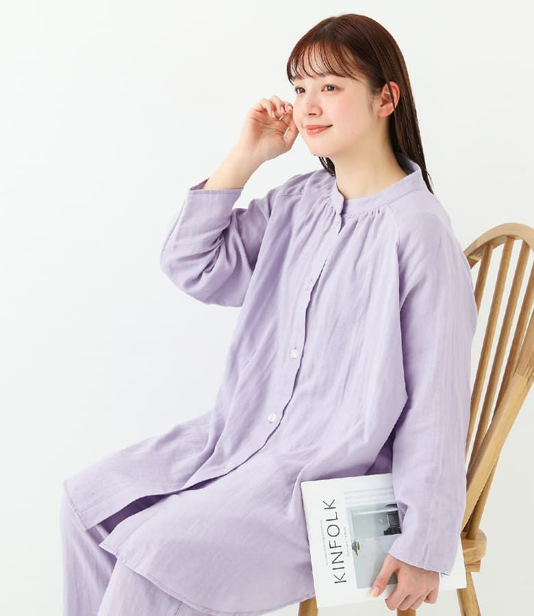 腹巻き一体型 さらふわコットンパジャマ 綿100％腹巻付き下だけパジャマ 通販【ニッセン】 ルームウェア・パジャマ