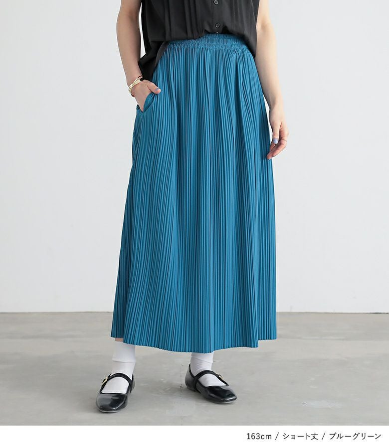 n'OrLABEL着丈が選べる撥水プリーツスカート』