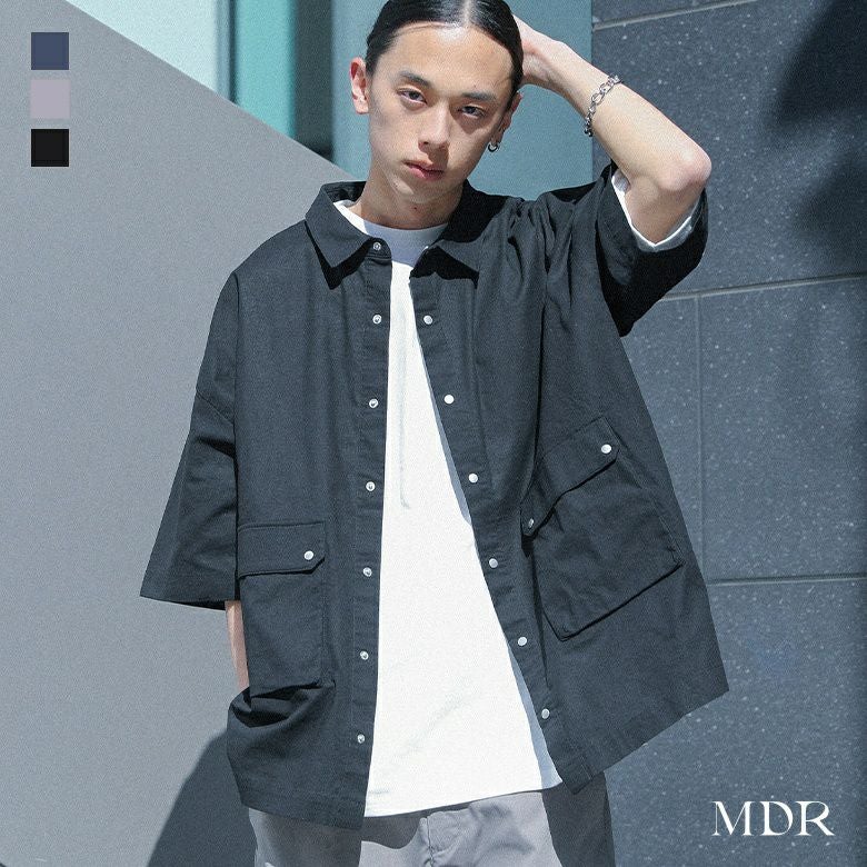 MDR(エムディアール)パッチポケットワークシャツ