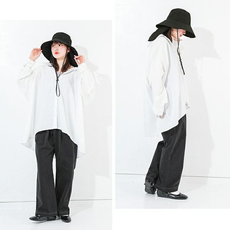 マスク＆ネックカバー付きバケットハット』